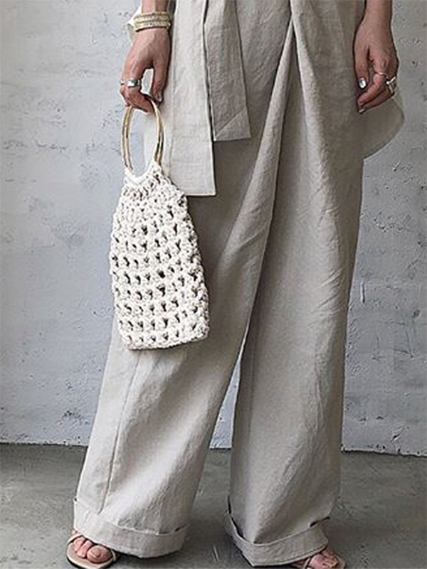 Plain Casual Pants