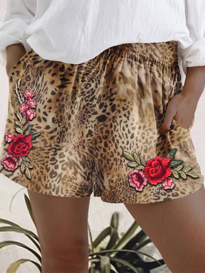 Leopard Boho Shorts