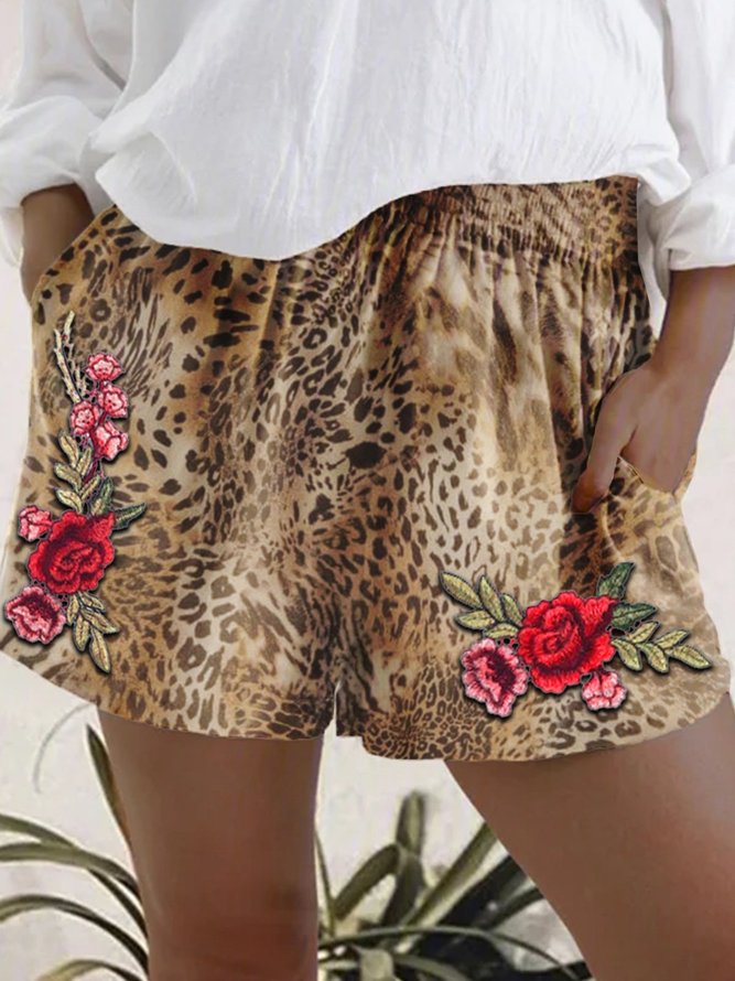 Leopard Boho Shorts