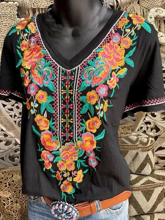 Jersey Casual Floral T-shirt