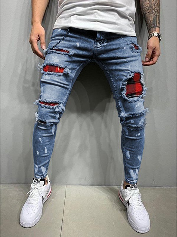 Plaid Jeans