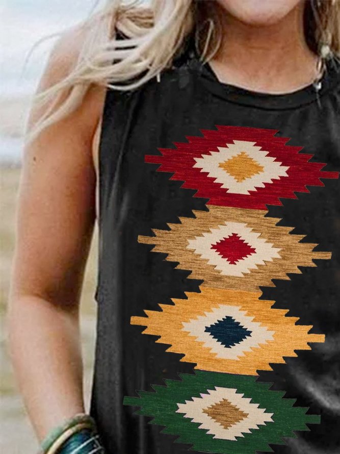 Shift Geometric Casual Shirts & Tops
