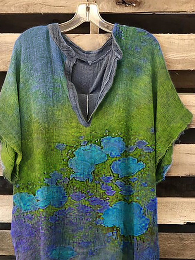 Plus size Poppy Floral Tops