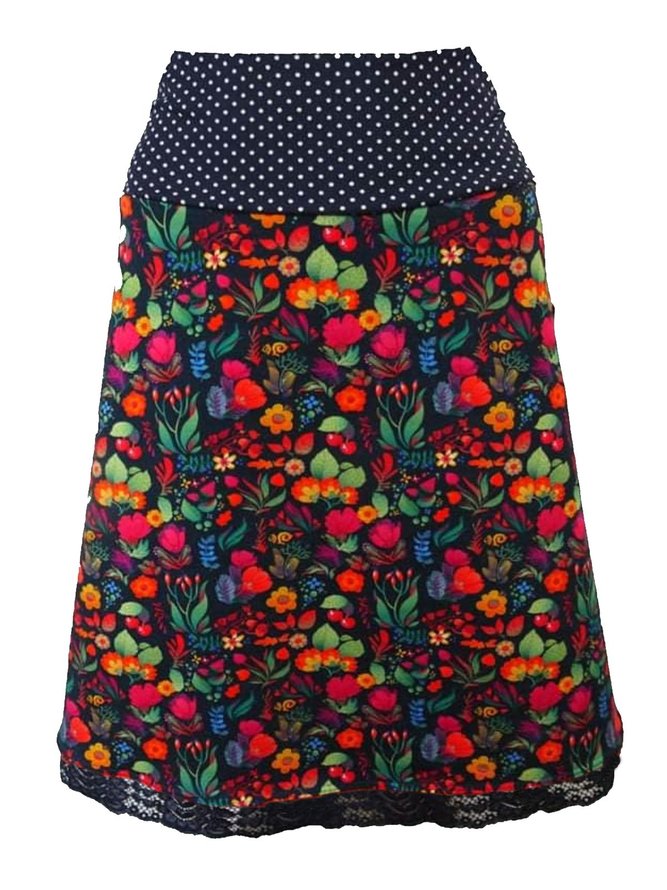 Casual Printed Skirt