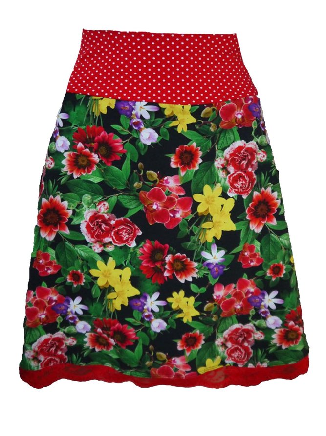 Casual Printed Skirt