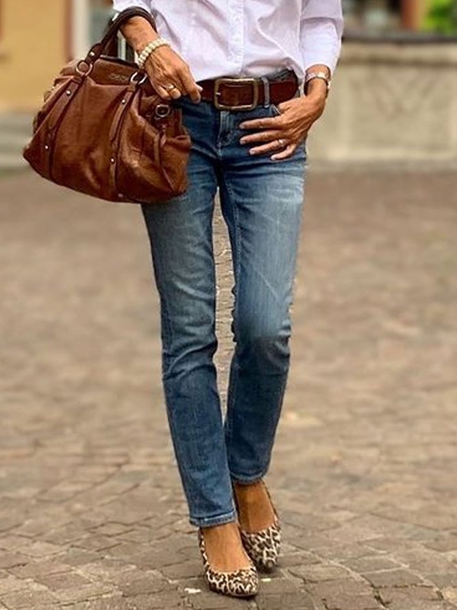 Denim Plain Jeans