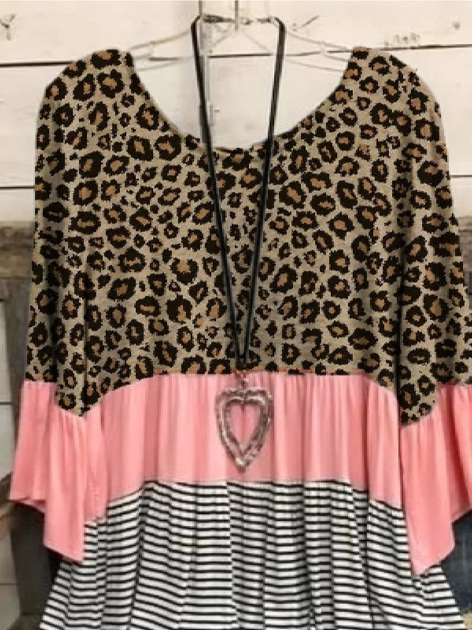 Vintage Printed 3/4 Sleeve T-shirt