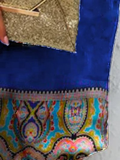 Abstract Holiday Weaving Dress