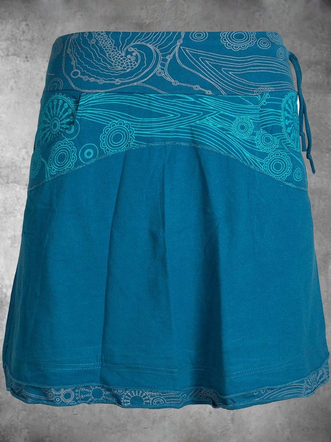 Casual Printed Skirt