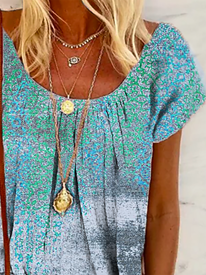 plus size printed tops