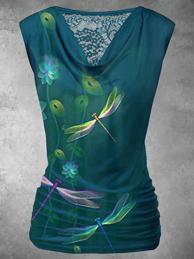 Floral Animal Casual Cotton T-shirt