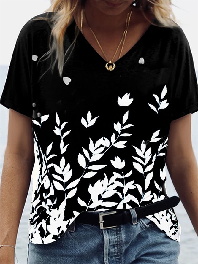Short Sleeve Floral Shirts & Tops | zolucky
