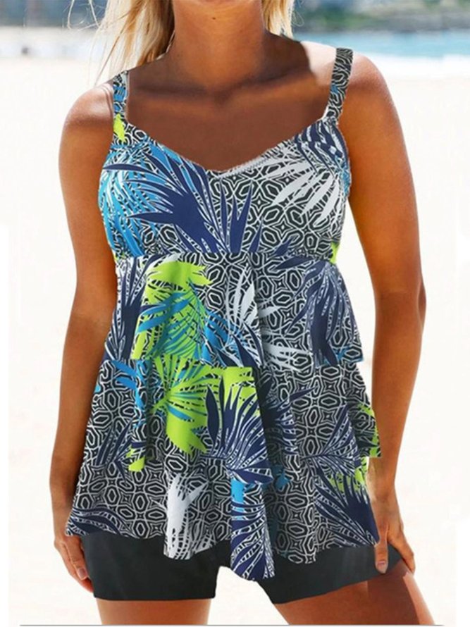 Summer swimsuit skirt plus size split swimsuit bikini | Swimwear ...