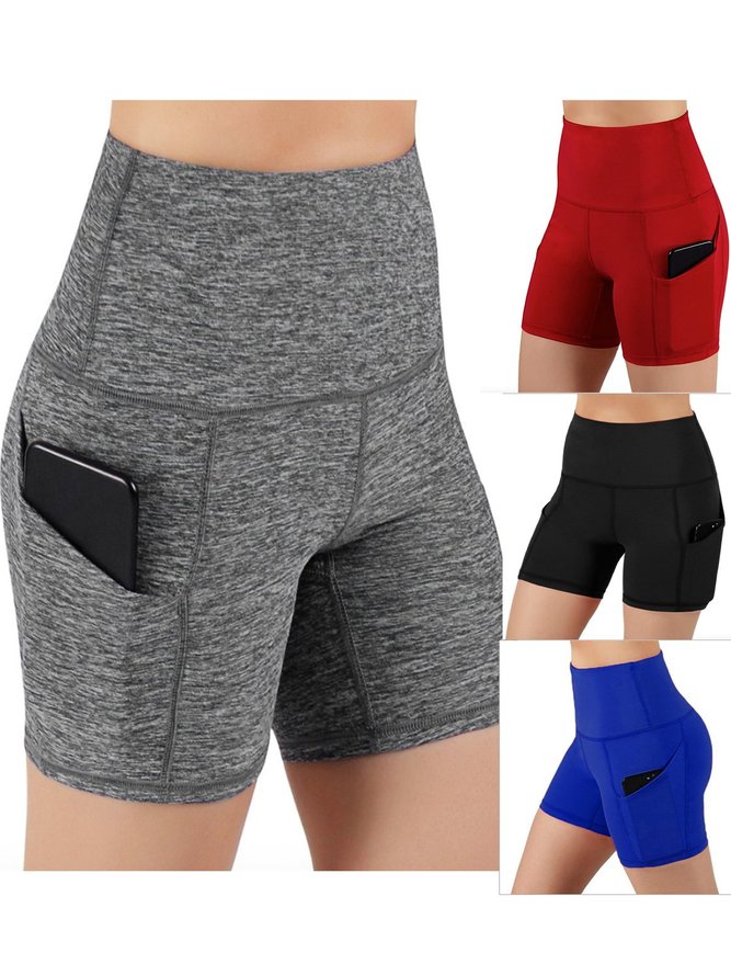 Super stretch yoga Sports shorts slim fit hip-lifting sports fitness running shorts