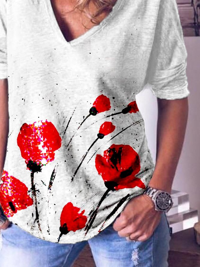 Floral Long Sleeve T-shirt