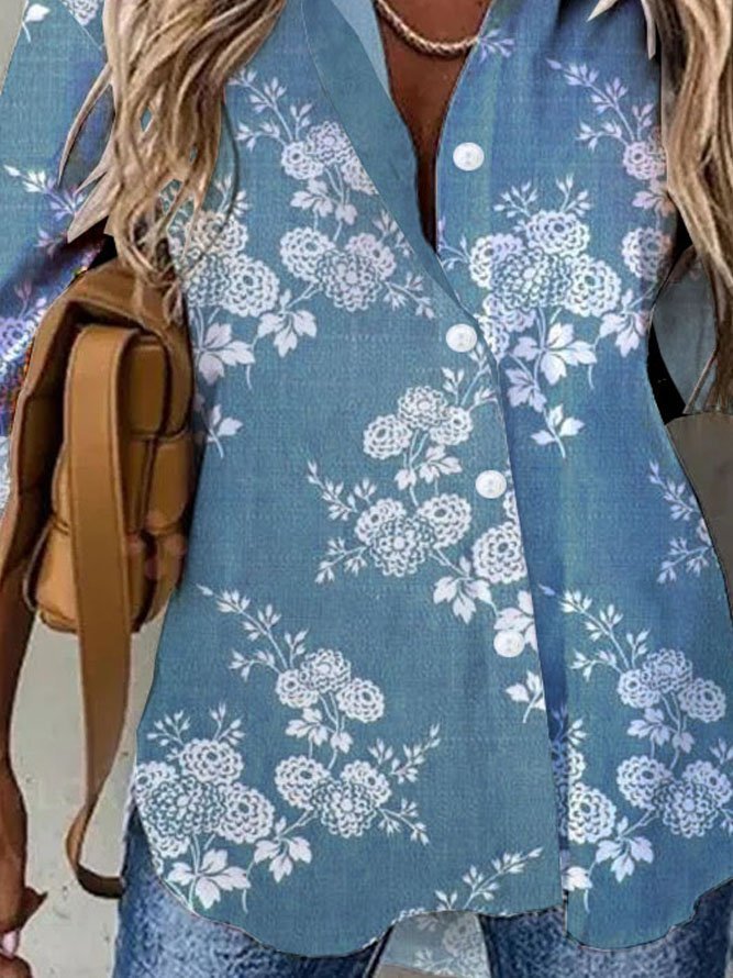 Floral Holiday Blouse