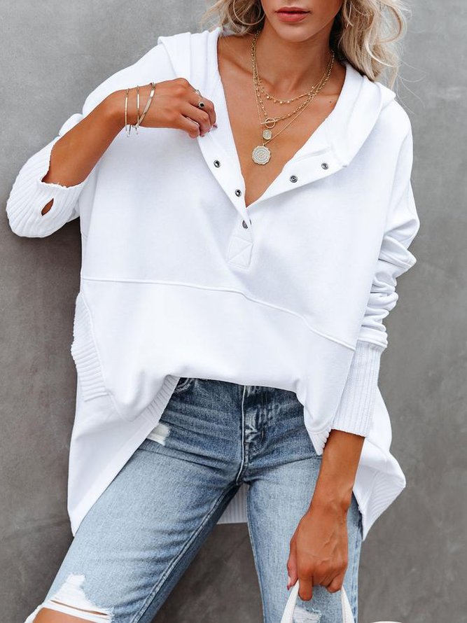 Long Sleeve Cotton Sweatshirt