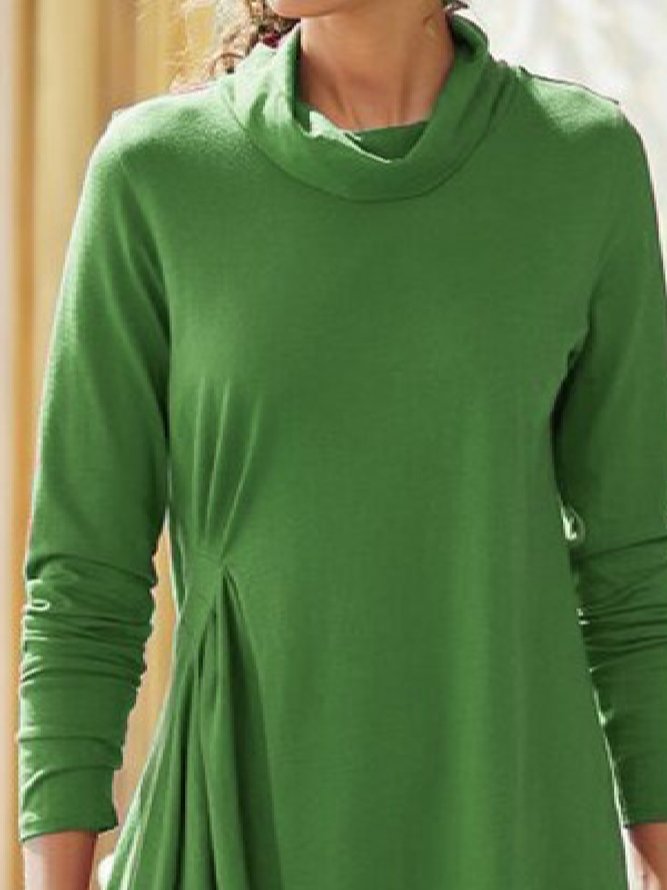 Casual Solid Long SleevesShirts & Tops