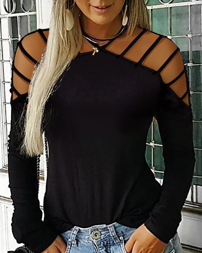 Casual Hollow Out Top