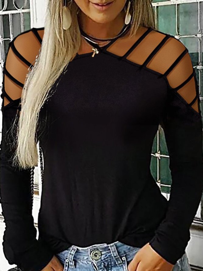 Casual Hollow Out Top