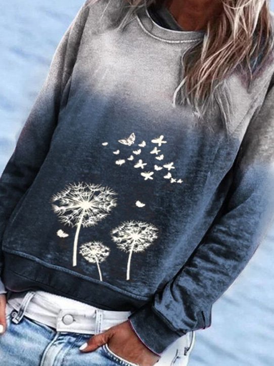 Raglan Sleeve Vintage Cotton Sweatshirt