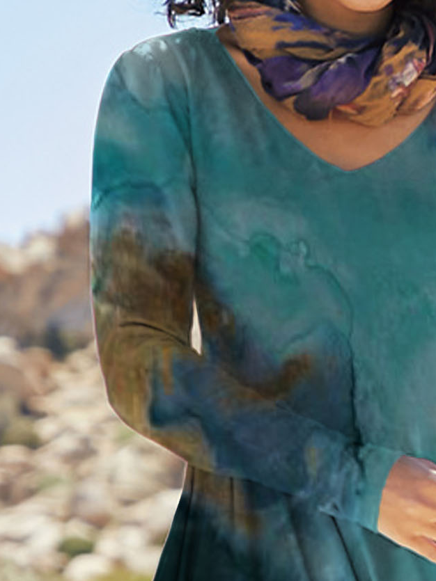 Crew Neck Knitting Dress