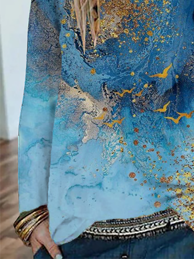 Plus size Printed Casual T-shirt