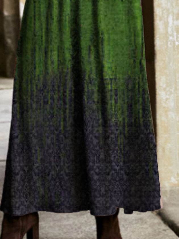 Loosen Cowl Neck Knitting Dress