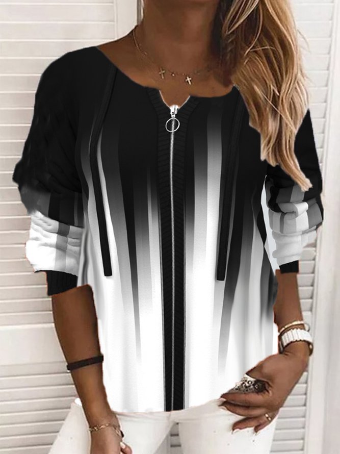 Casual Ombre Sweatshirt