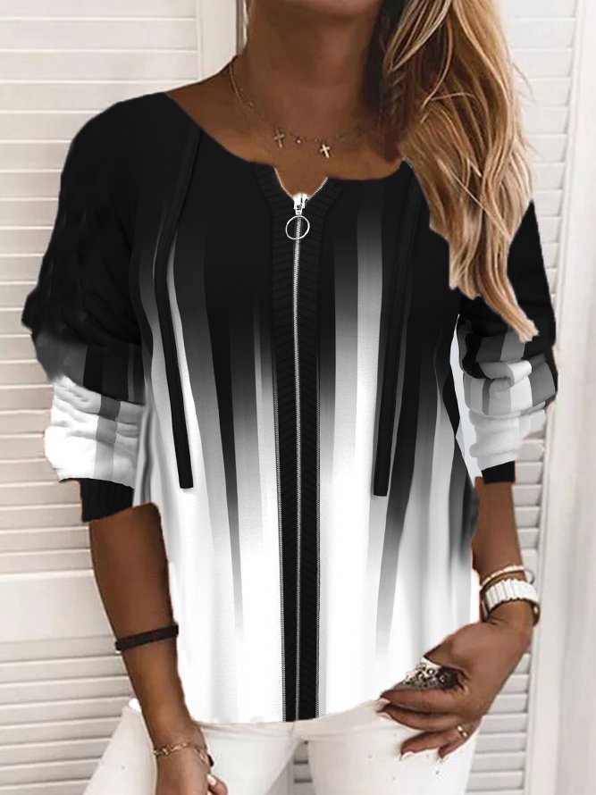 Casual Ombre Sweatshirt