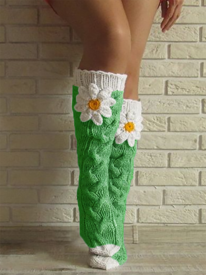 Floral All Season Casual Flower Socks