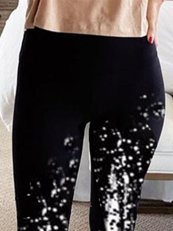 Cotton Blends Skinny Leggings