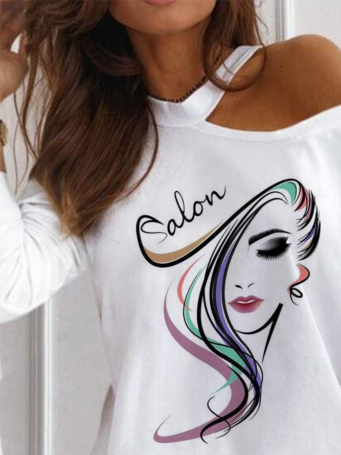 Crew Neck Loosen Casual T-shirt