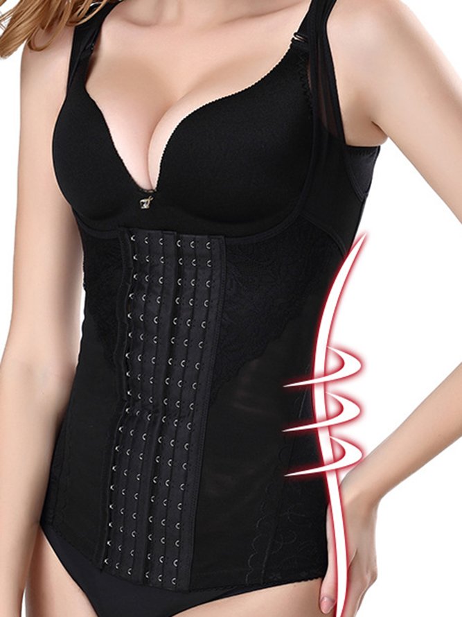 Women's Plus Size Postpartum Corset Vest With Breast Support And