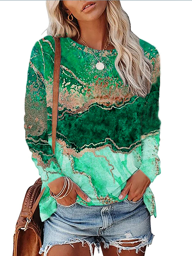 Plus size Casual Printed T-shirt