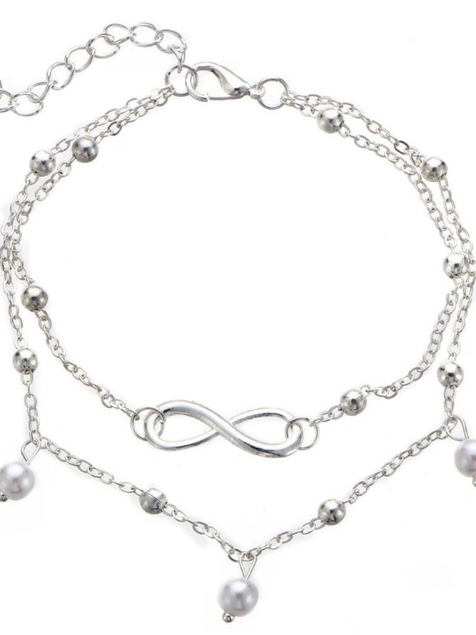 Alloy Pearl Anklet