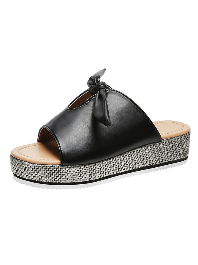 Bow Straw Platform Slides | zolucky