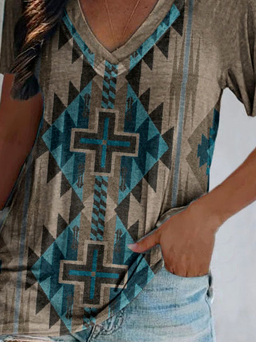 Casual Tribal Short Sleeve T-Shirt