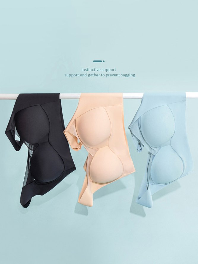 Sexy Gathering Fixed Cup Ice Silk No Trace No Steel Ring One-Piece Sleeping Underwear Plus Size