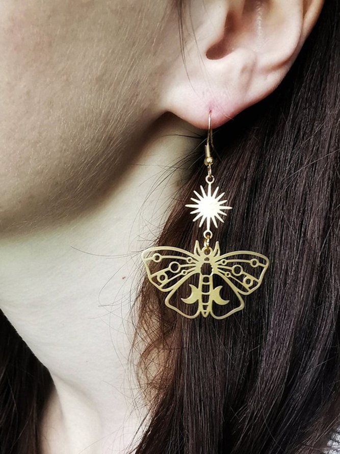 Boho Star Moon Gold Earrings