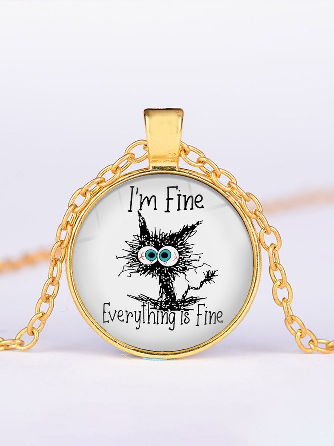 I'M FINA Graffiti Time Jewel Necklace