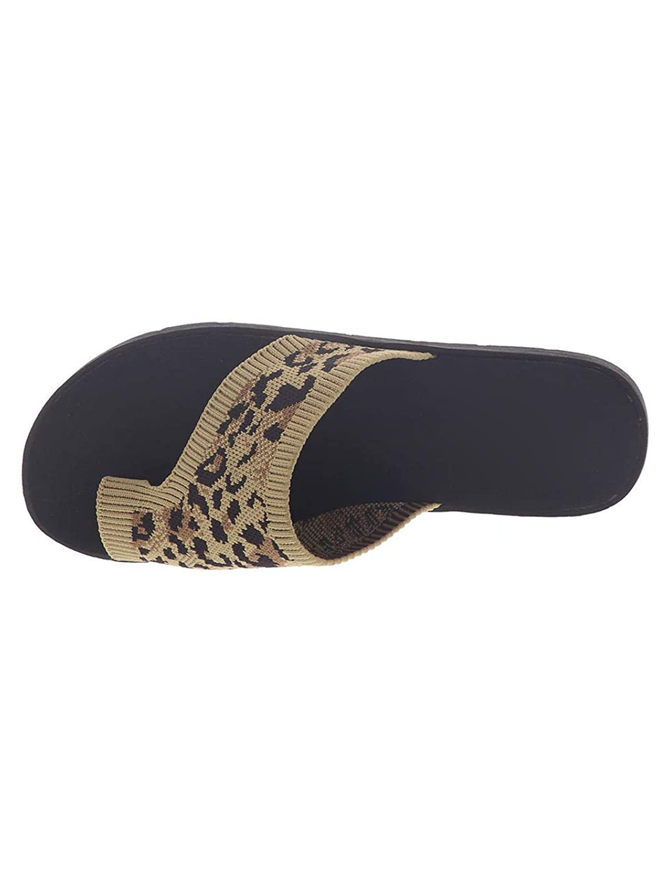 Leopard Camo Plain Available Colors Flyknit Flip-flops