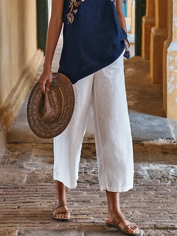 Plain Casual Pants