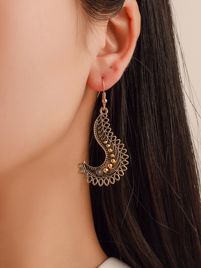 Ethnic Vintage Hollow Embossed Earrings