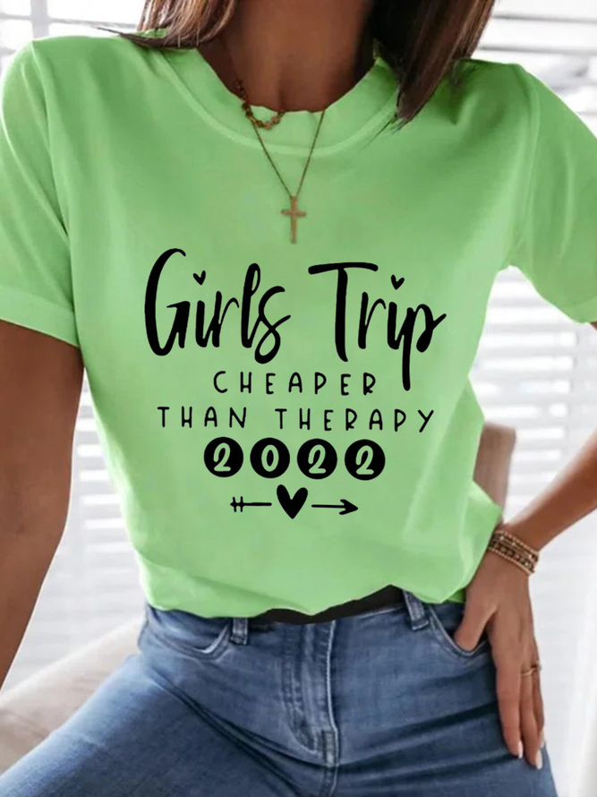 Casual Girls Trip Cheaper Than Therapy 2022 T-shirts