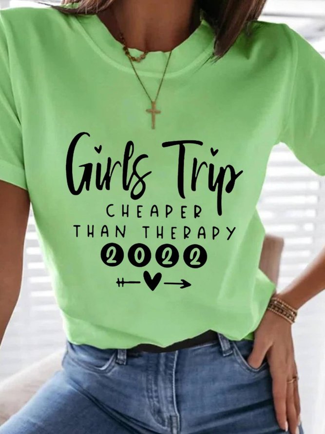 Casual Girls Trip Cheaper Than Therapy 2022 T-shirts
