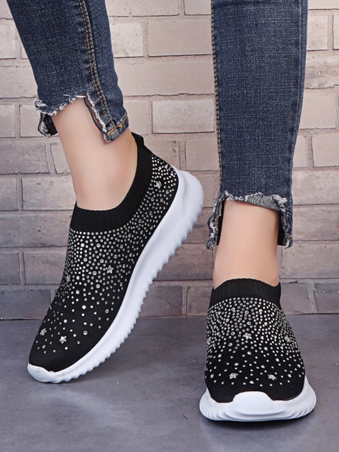 Women Shiny Sock Sneakers