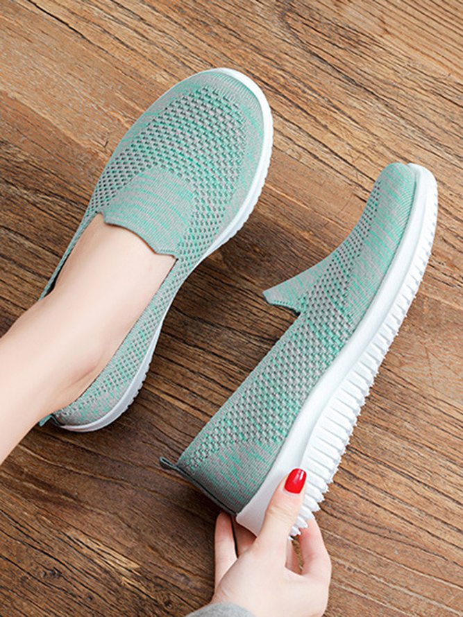 Lightweight Breathable Flyknit Mesh Casual Shoes Sneakers