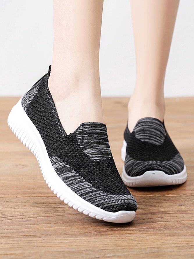 Lightweight Breathable Flyknit Mesh Casual Shoes Sneakers