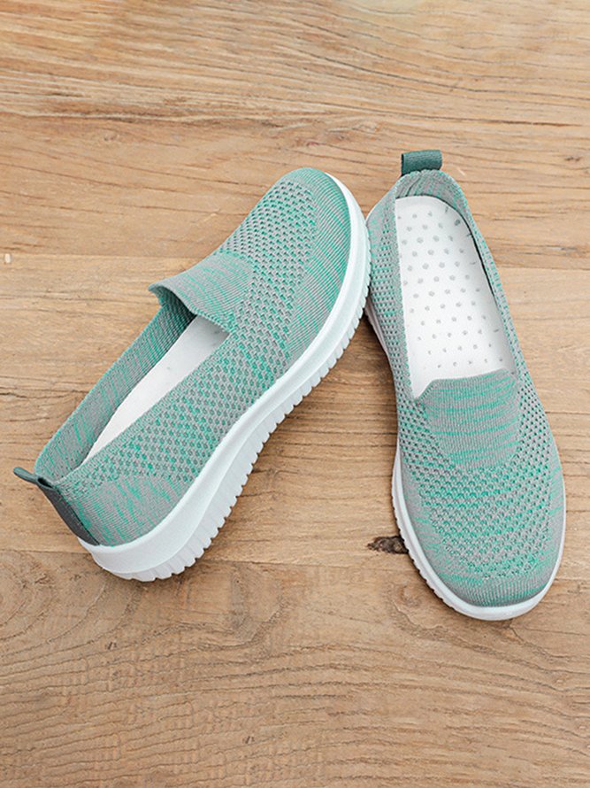Lightweight Breathable Flyknit Mesh Casual Shoes Sneakers